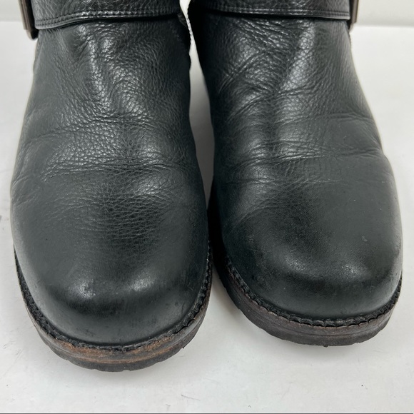 Gentle Souls Buckled Up black leather side zipper buckle Boots SZ 9 - Picture 10 of 13